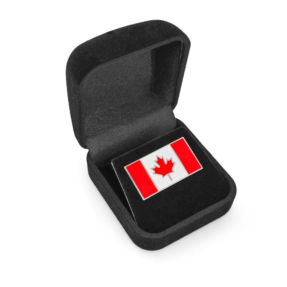 Canadian Canada Flag Enamel Lapel Pin with Magnetic Backing for jacket, backpack