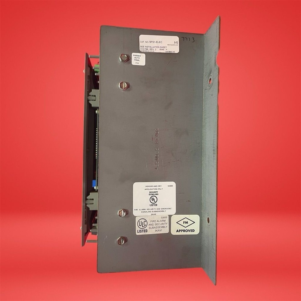 Edwards EST 4X-LCD Main User Interface Fire Alarm Panel W/ Fire Alarm S3000