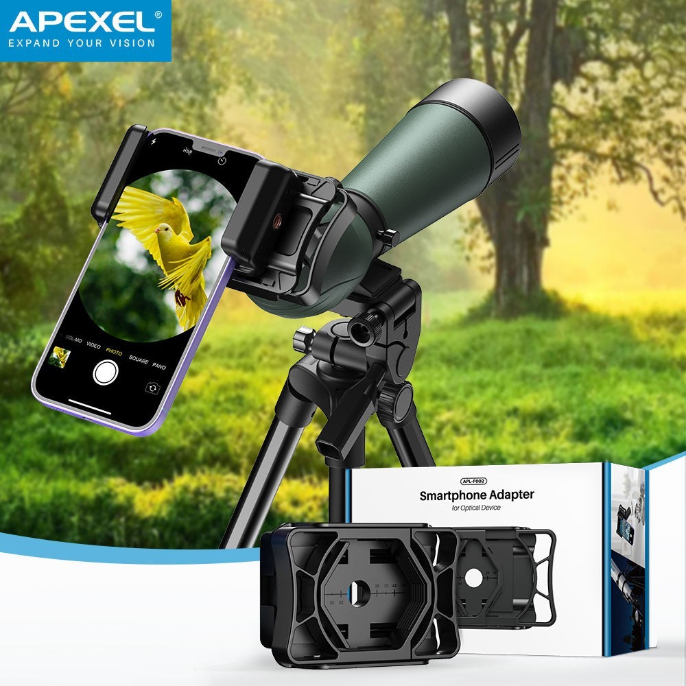 Universal Phone Mount for Binoculars & Telescope – Digiscoping Adapter for iPhon