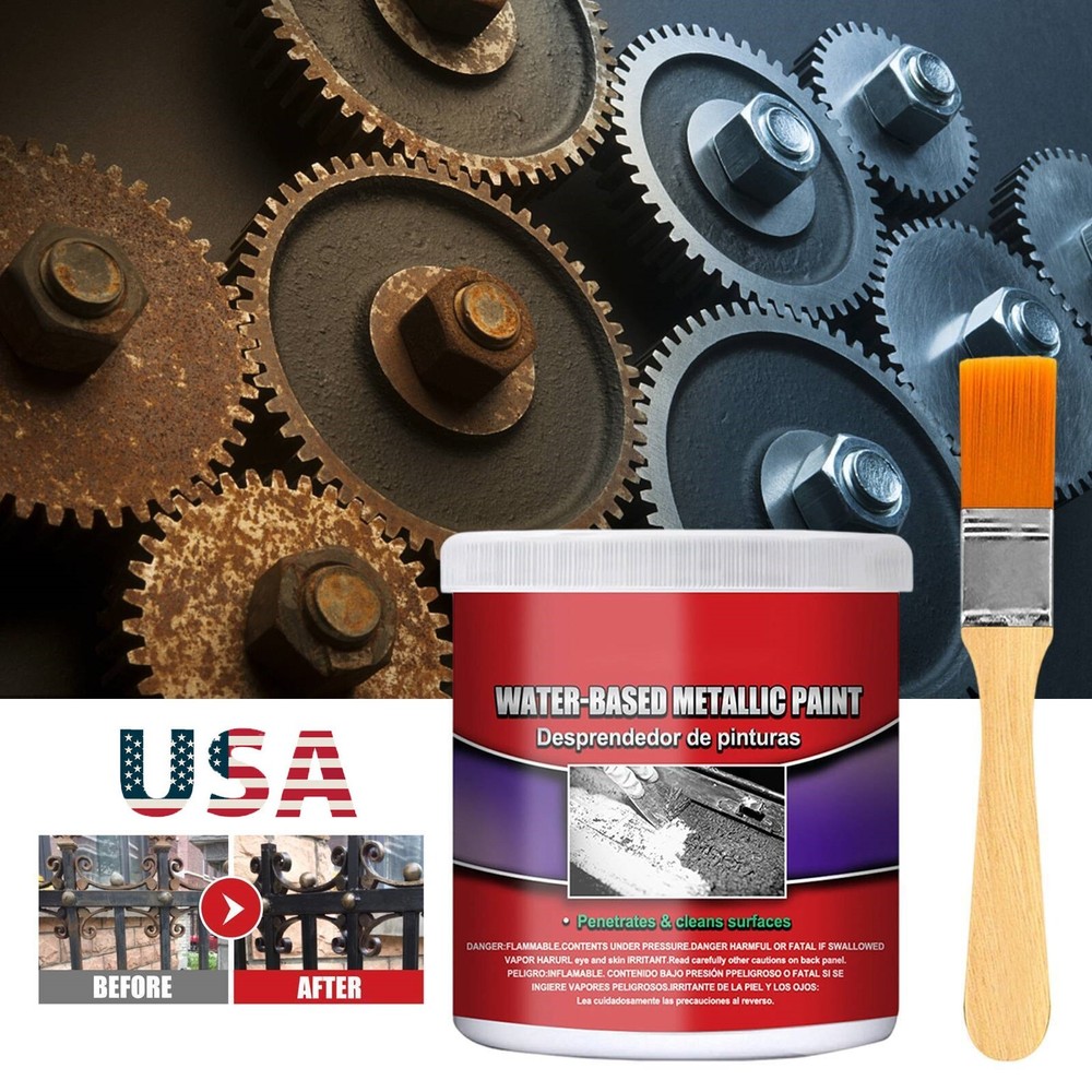 2PCS 100ML Metal Rust Remover Water-based Metallic Paint Rust Conversion Agent