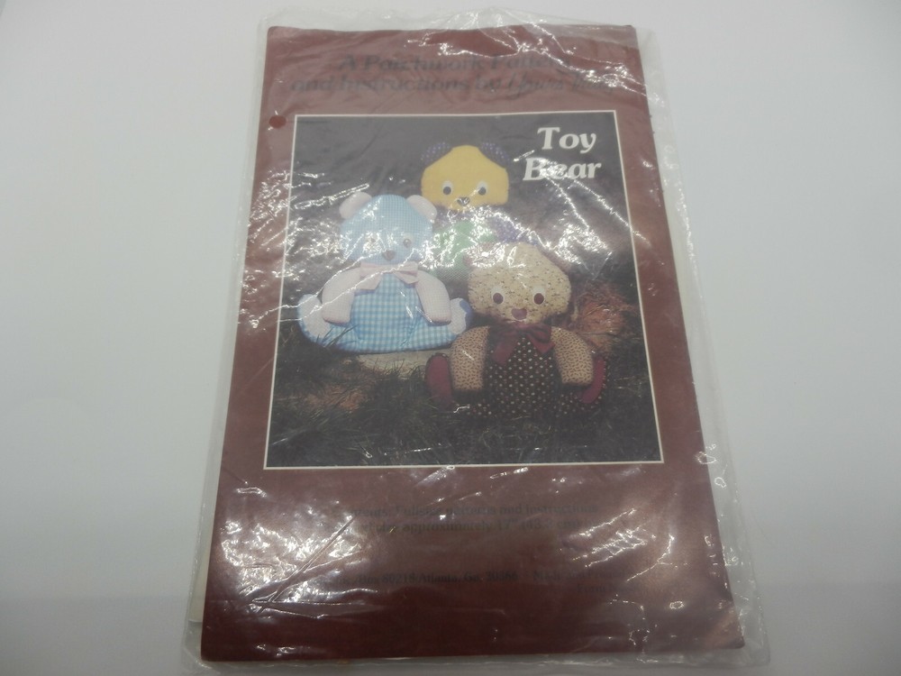 YOURS TRULY 17" Toy Bear Patchwork Pattern 3719 CUT