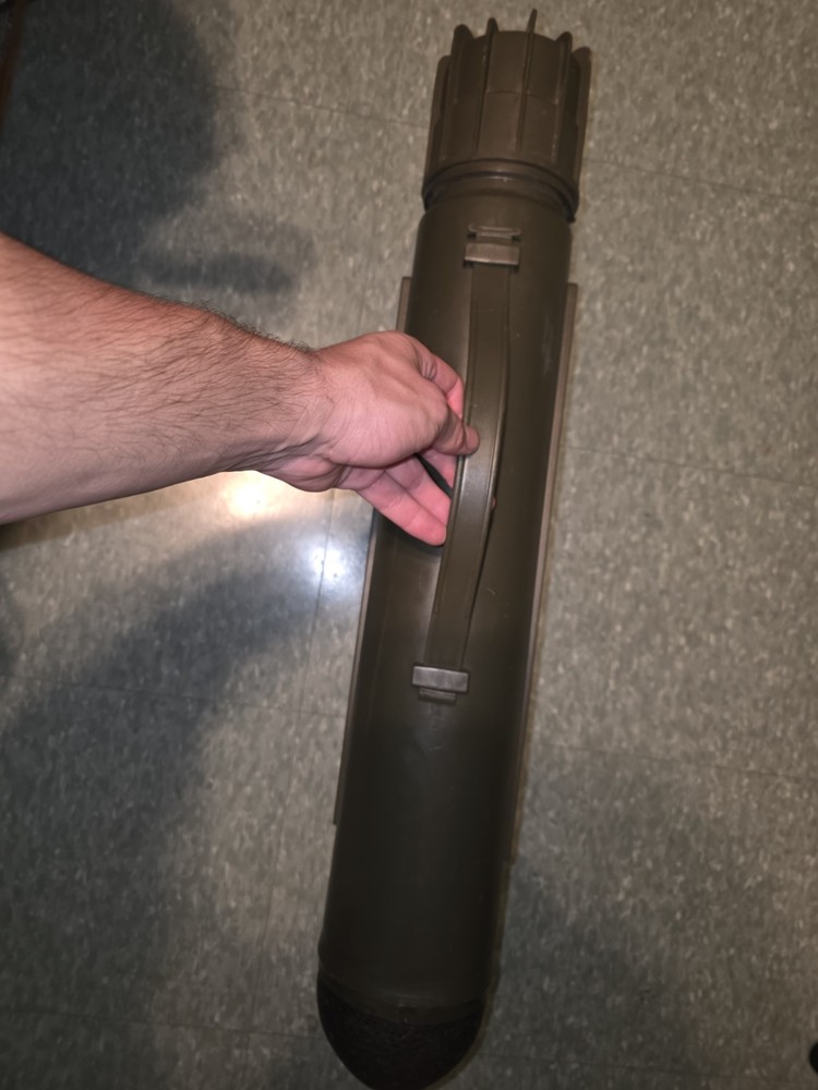 SAAB Bofors dynamics 84mm carl gustaf dual rocket carrying case.