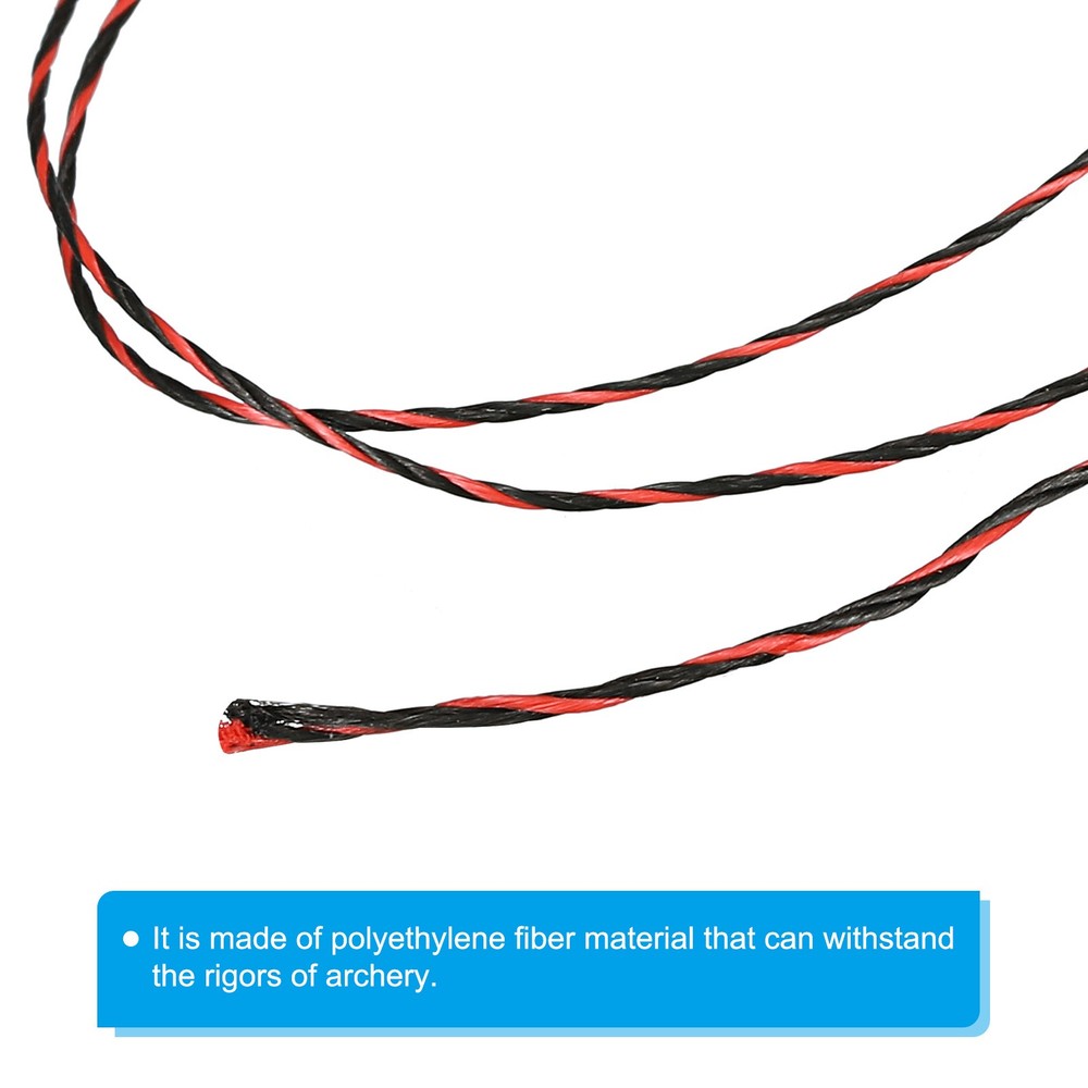 Archery Bow String Serving Thread 0.3" Dia Bowstring Thread Red