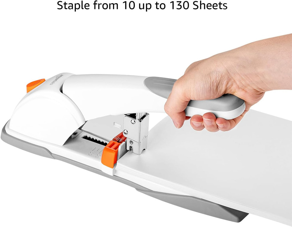 Heavy Duty Stapler, 130 Sheets High Capacity, Large Office Stapler with 1000 ...