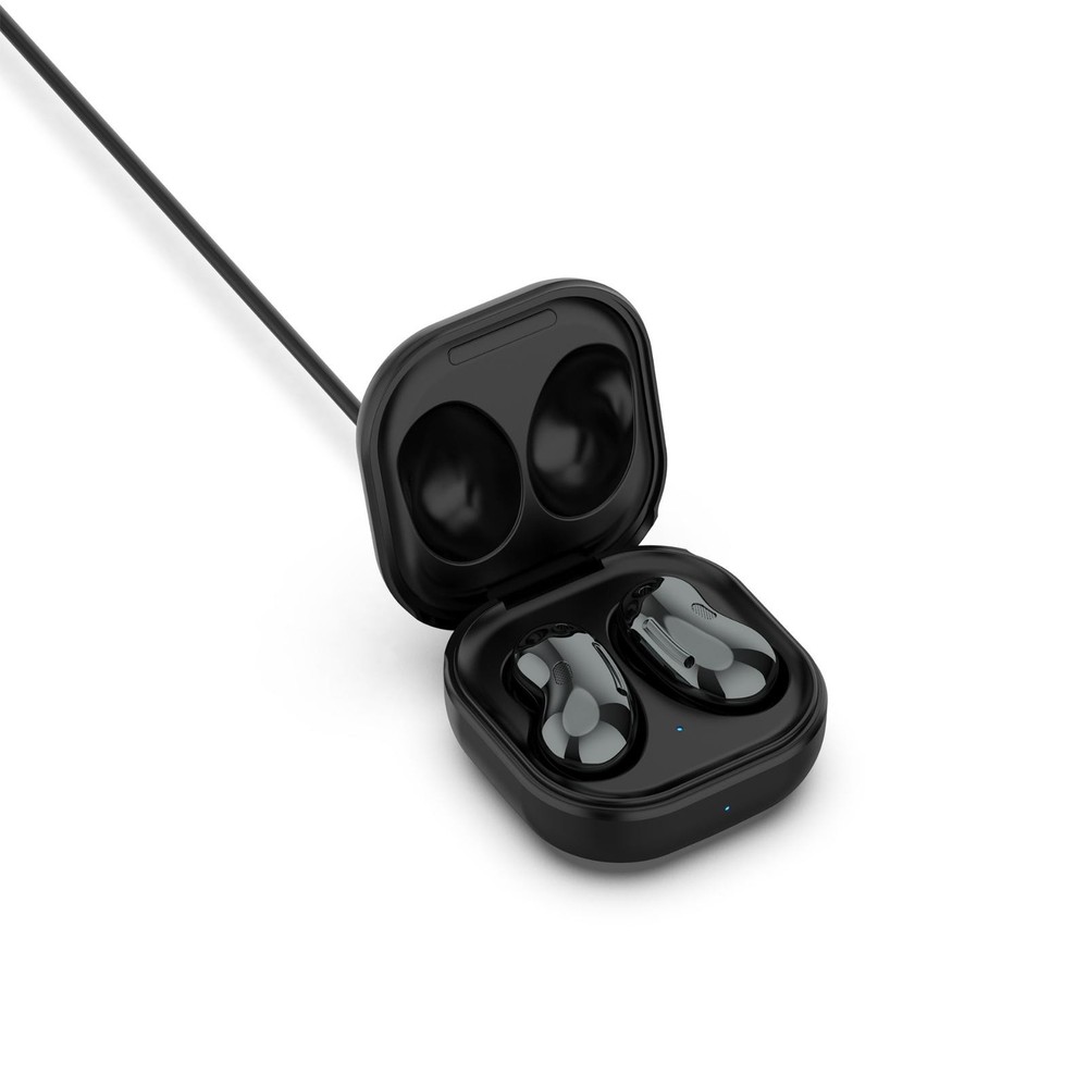 Black Earbuds Charging Case Charger Box with Battery For Galaxy Buds Live E