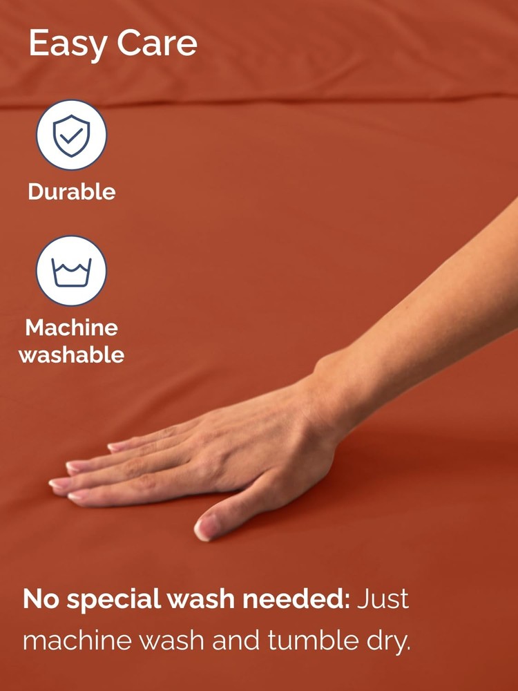 Extra Deep Twin Fitted Sheet - Hotel Luxury Single Fitted Sheet Only - Easily...