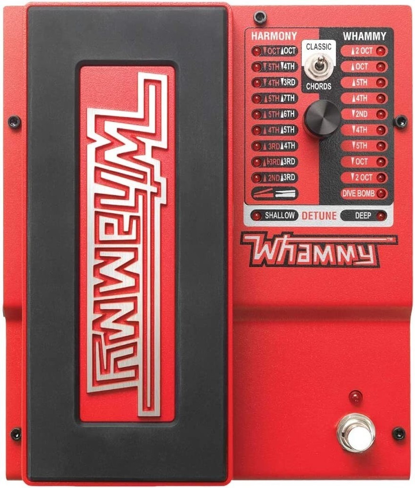 DigiTech Whammy (5th Gen) 2-Mode Pitch-shift Effect w True Bypass & 2 Patch cabl