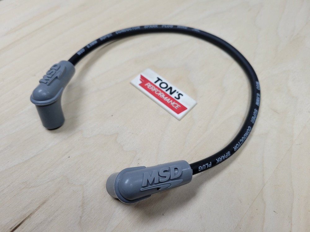 MSD Blaster 2 3 Ignition HEI Coil Wire 8.5mm Boots Black - REPLACEMENT WIRE ONLY