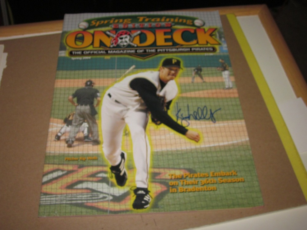KIP WELLS AUTOGRAPHED 2004 PRATES SPRING TRAINING EDITION ON DECK PROGRAM
