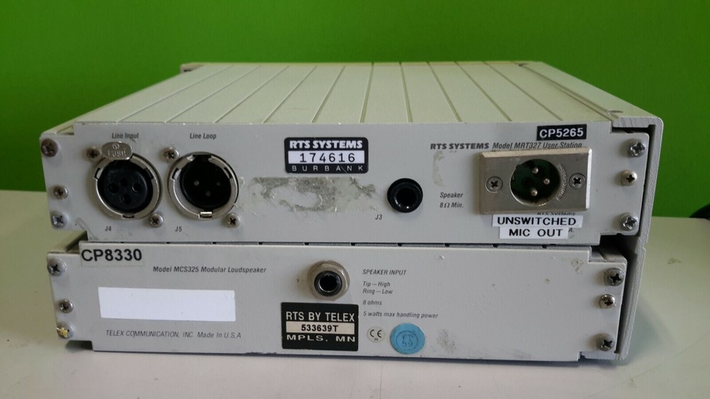 RTS SYSTEMS MRT327 USER STATION & MCS325 SPEAKER