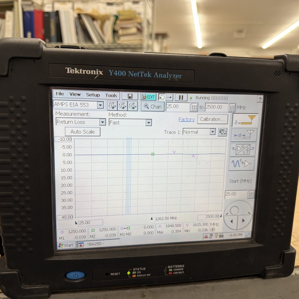 Tektronix Y400 NetTek Analyzer & Interference Analyzer w YBT250 YBA250