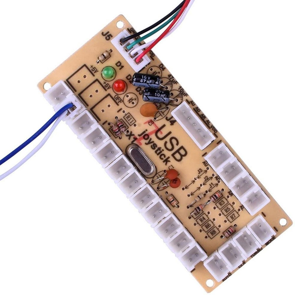 Quimat Zero Delay Arcade USB Encoder Board to Joystick DIY Kit for Mame Jamma PC