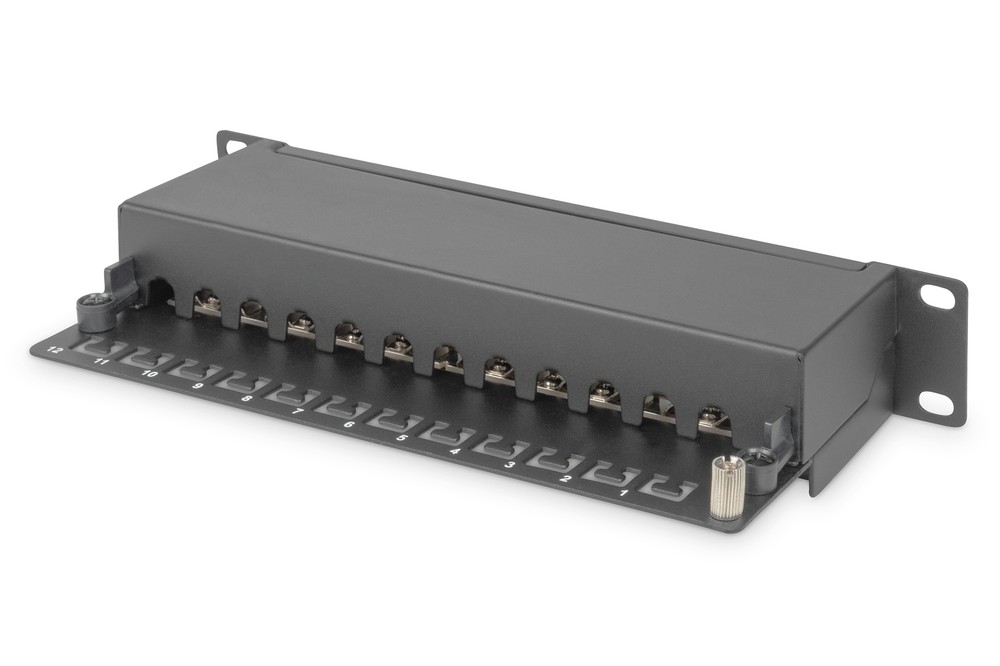 Digitus CAT 6, Class E Patch Panel, shielded, black