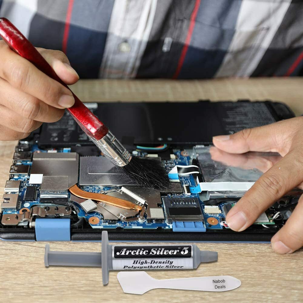 Arctic Silver 5 Thermal Compound (Pack of 2) Heatsink Paste High-Density Silver