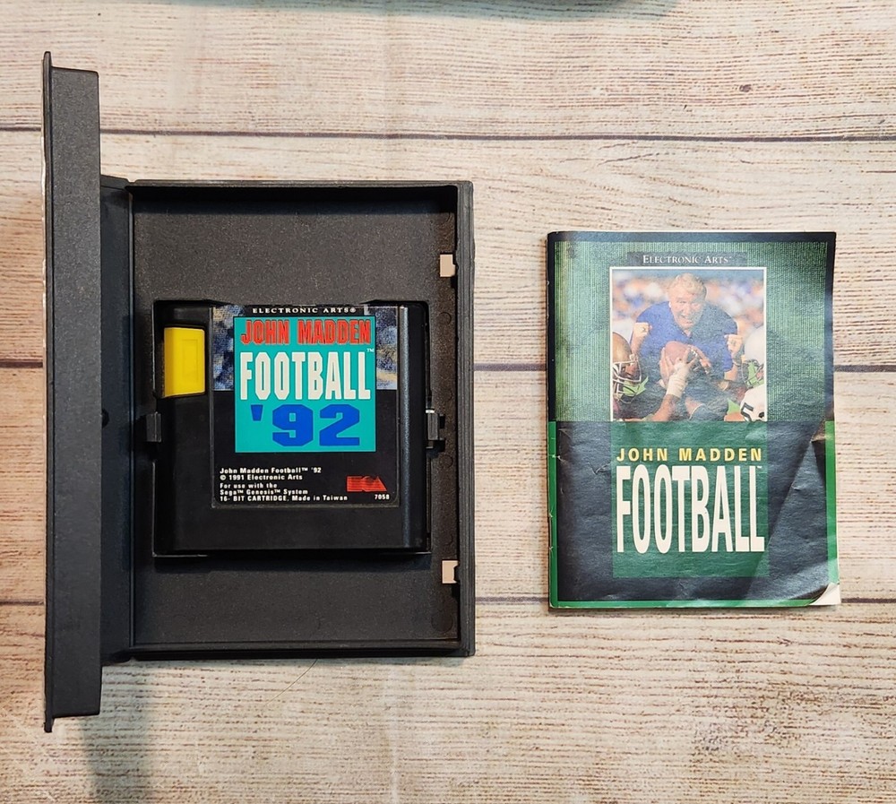 Sega Genesis Console W/Madden 92 & Controller Tested & Works