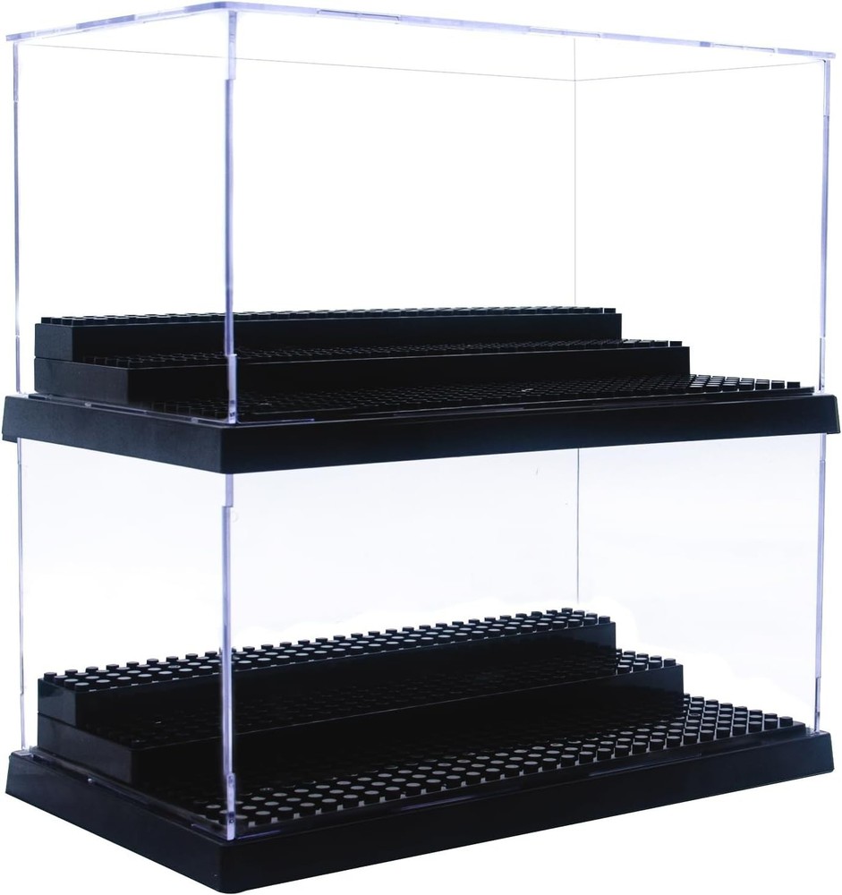 Minifigure Display Case for Action Figures Blocks, Dustproof Acrylic Display ...