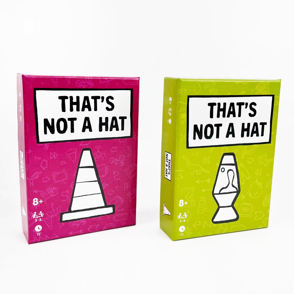 3x That's Not a Hat - Fun Bluffing & Memory Party Game for All Ages Components