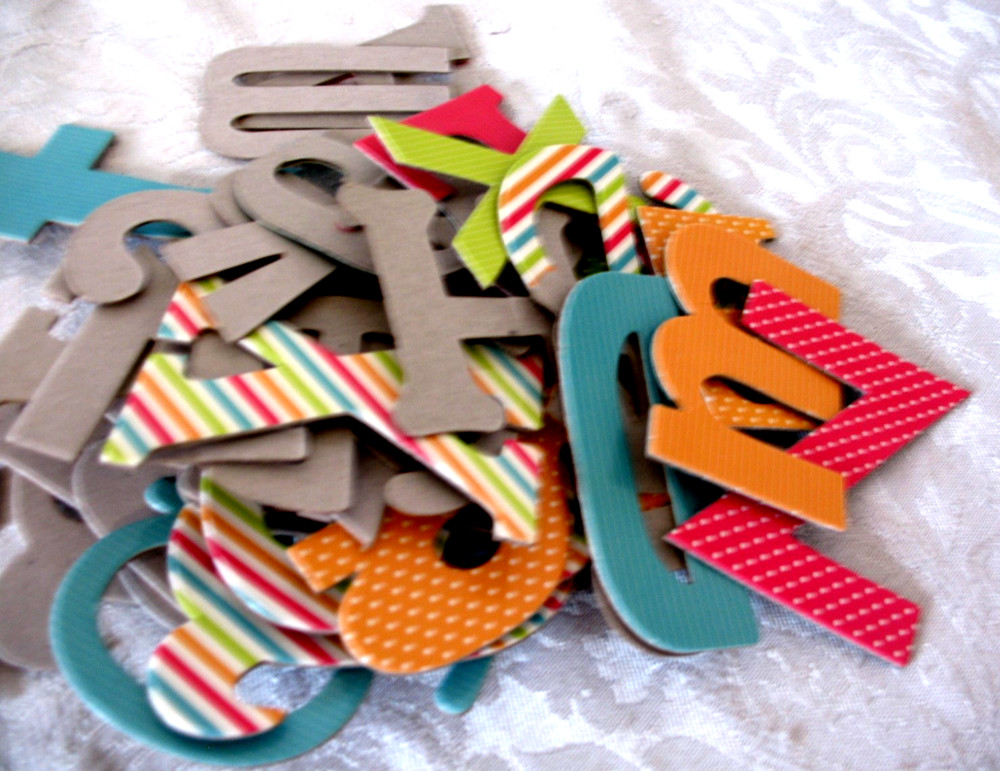 Large Lot 2" - Uppercase & Lowercase Chipboard Alphabet Letters -