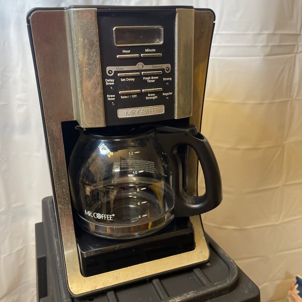 Mr. Coffee 12-Cup Programmable Coffeemaker Strong Brew Black Select BVMC-5JX33GT