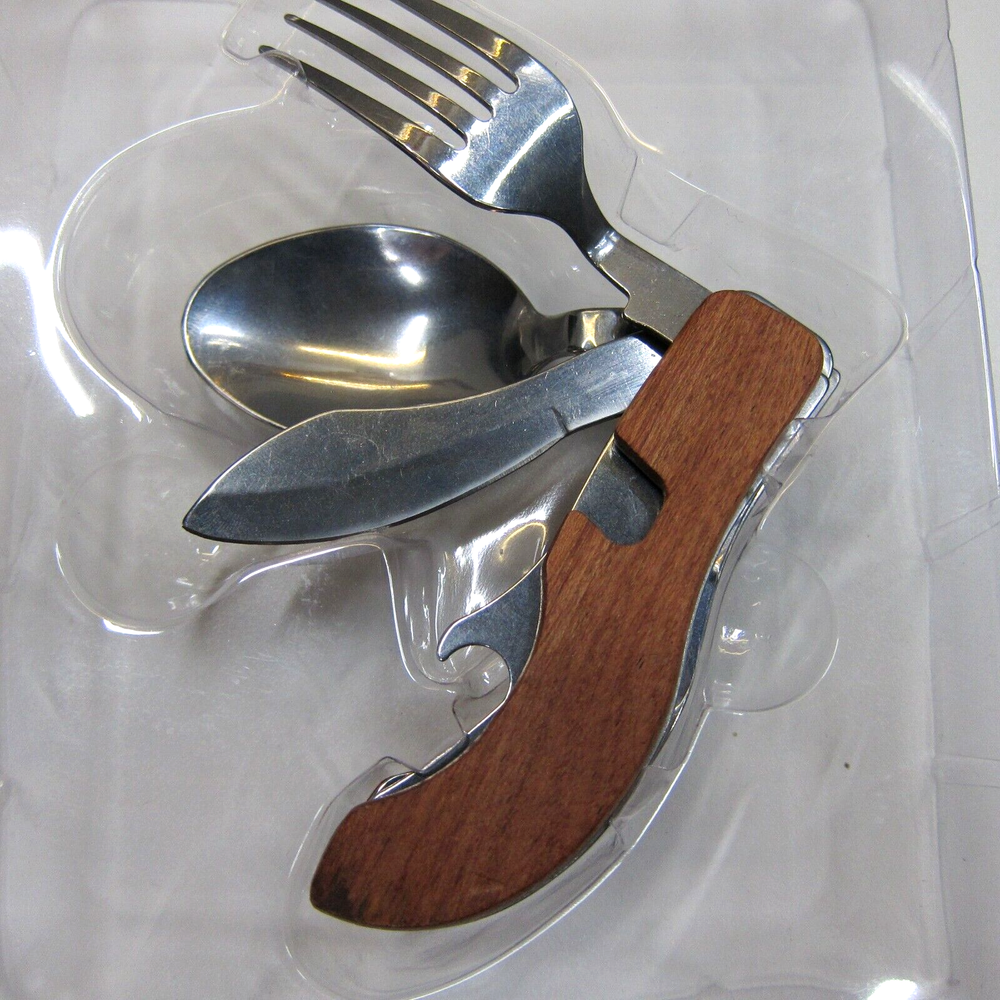 Hammer+Axe Brand Camper Tool Includes Four Quick Opening Utensils