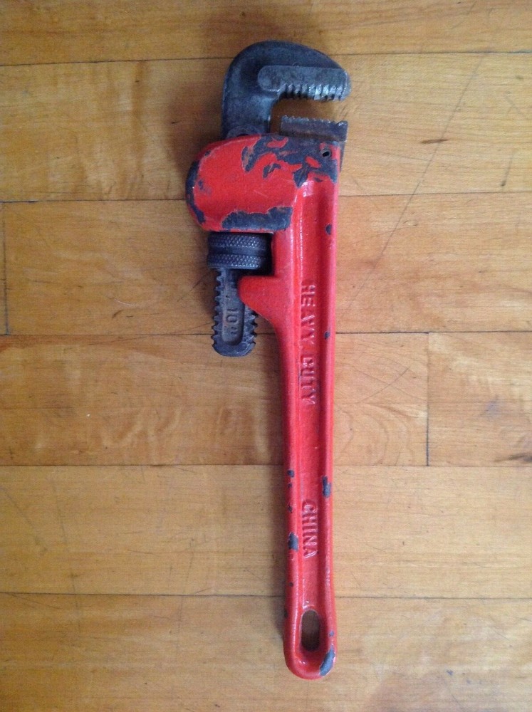 OHIO FORGE 10" PLUMBERS TOOL MONKEY WRENCH PIPE GRIPPER + TECH SPEC