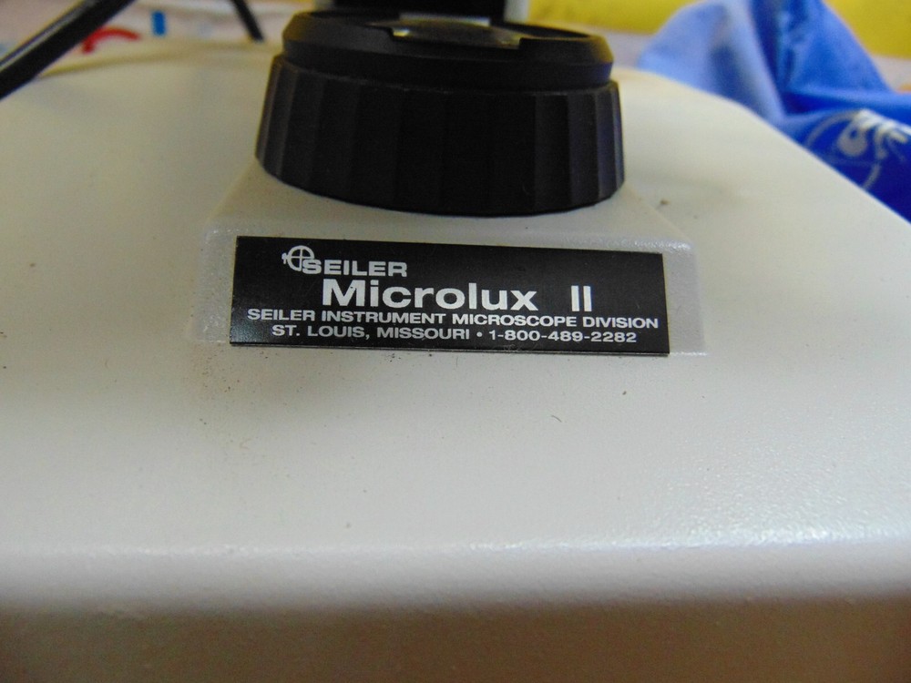 SEILER MICROLUX II MICROSCOPE with 120 PREPARED SLIDES