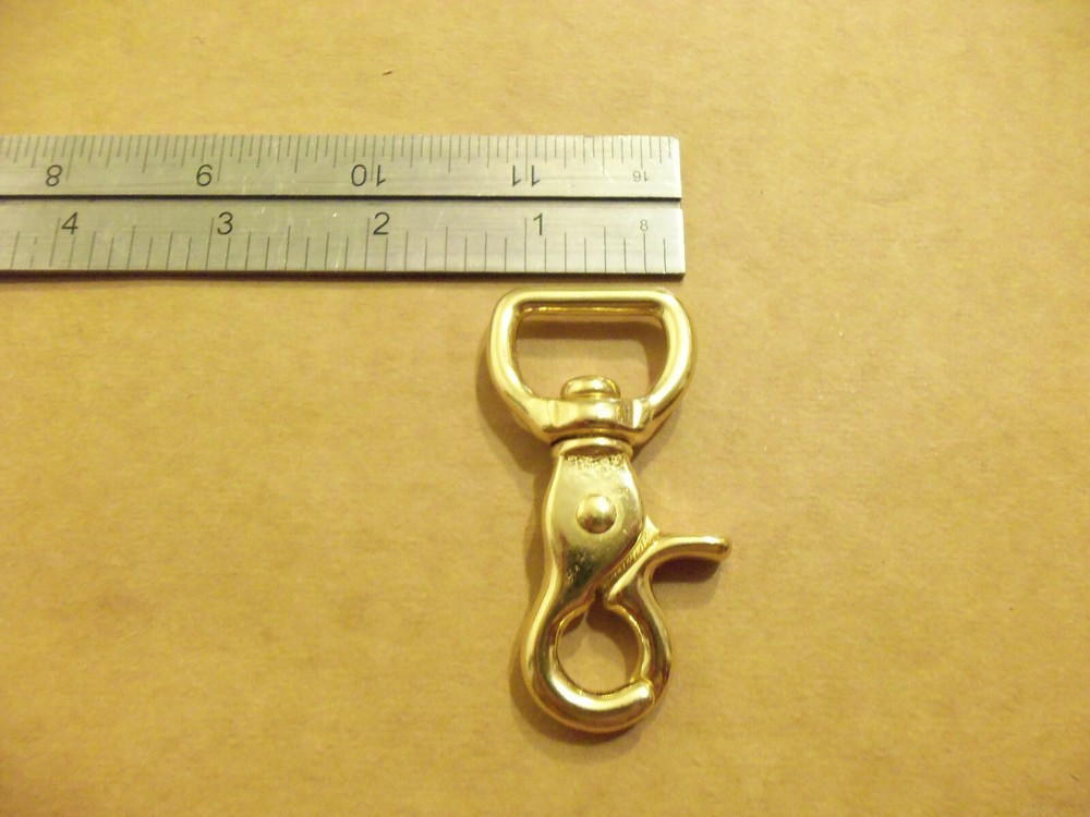 3/4" Solid Brass Scissor Swivel Snap (Pack Of 5)