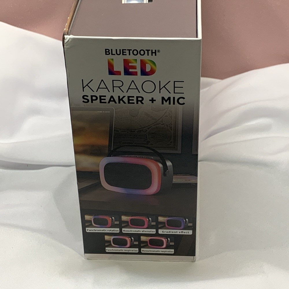 LAUDLED karaoke speaker and microphone
