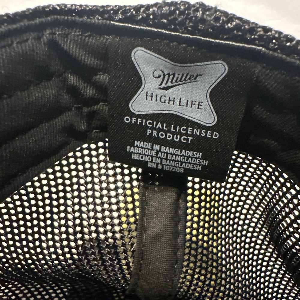 Miller High Life Canvas Embroidered Felt Patch Hat Multi-Color