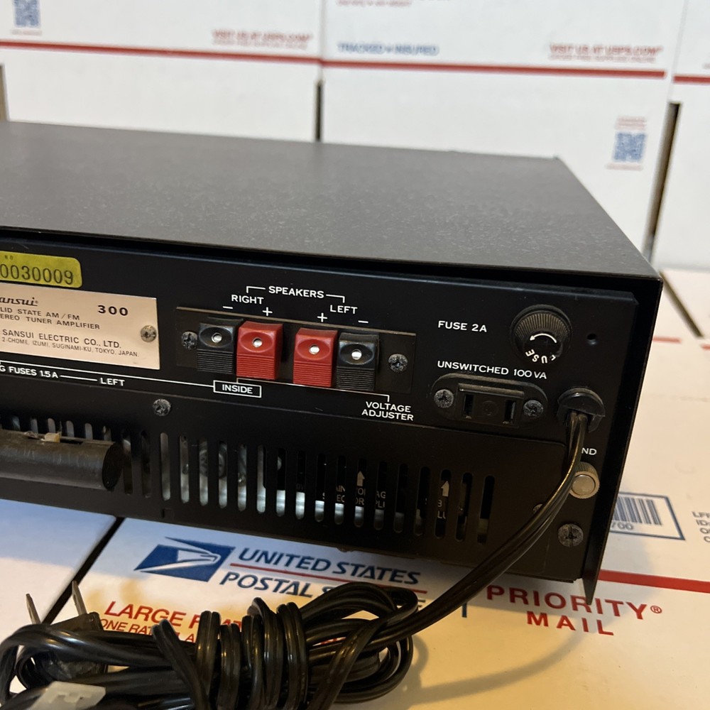 Sansui 300 Solid State AM/FM Tuner Amplifier W/Schematic - WORKS - WARRANTY
