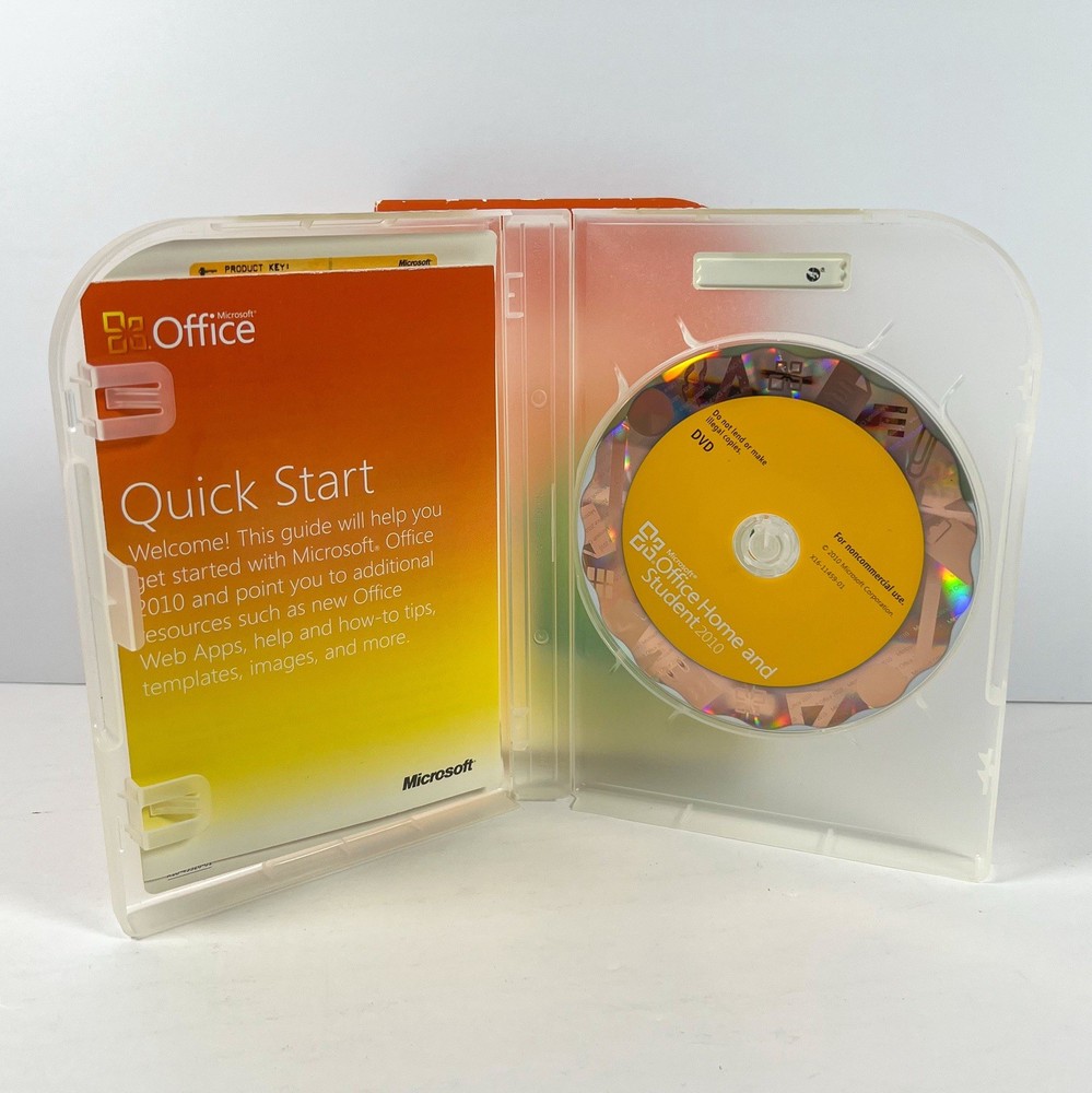Microsoft Office Home and Student 2010 Software for Windows w/ Product Key
