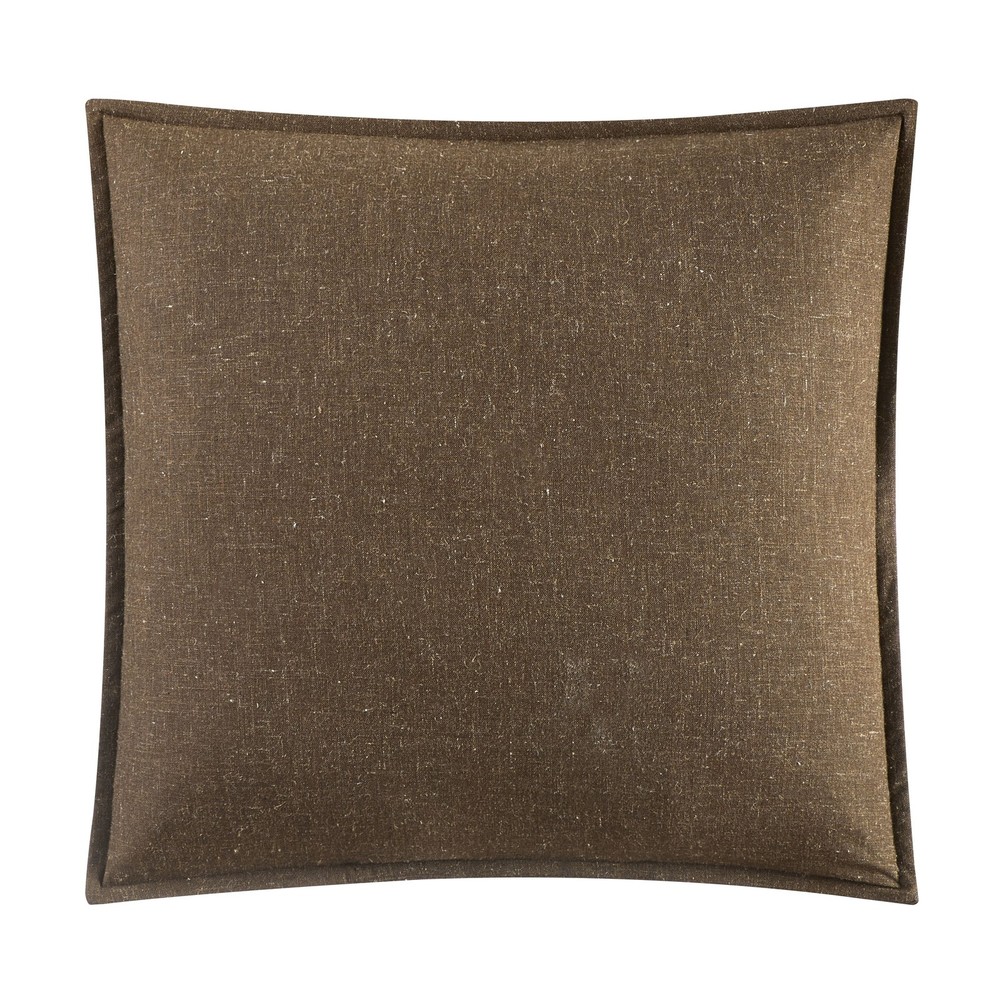 2-Pack Linen Pillows 20"x20" Brown Basket