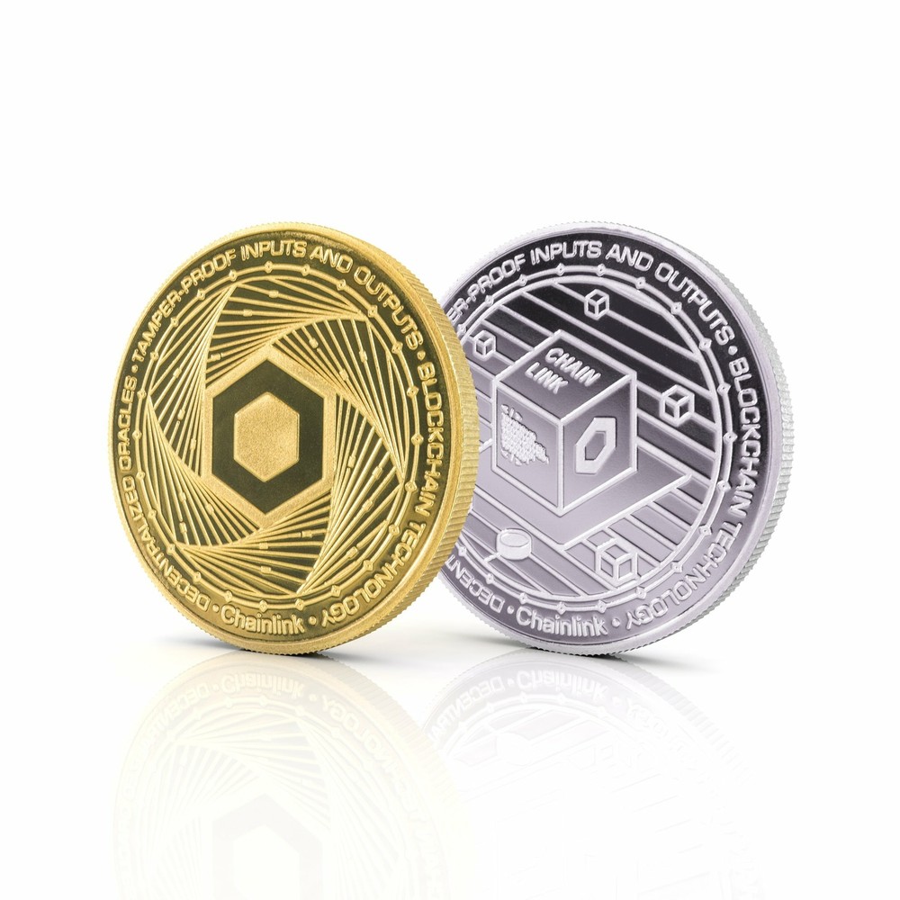 Cryptochips | Chainlink (LINK) Physical Crypto Coin | Collectable Cryptocurrency