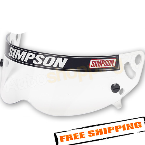 Simpson 1020-17 Clear Racing Helmet Replacement Shield