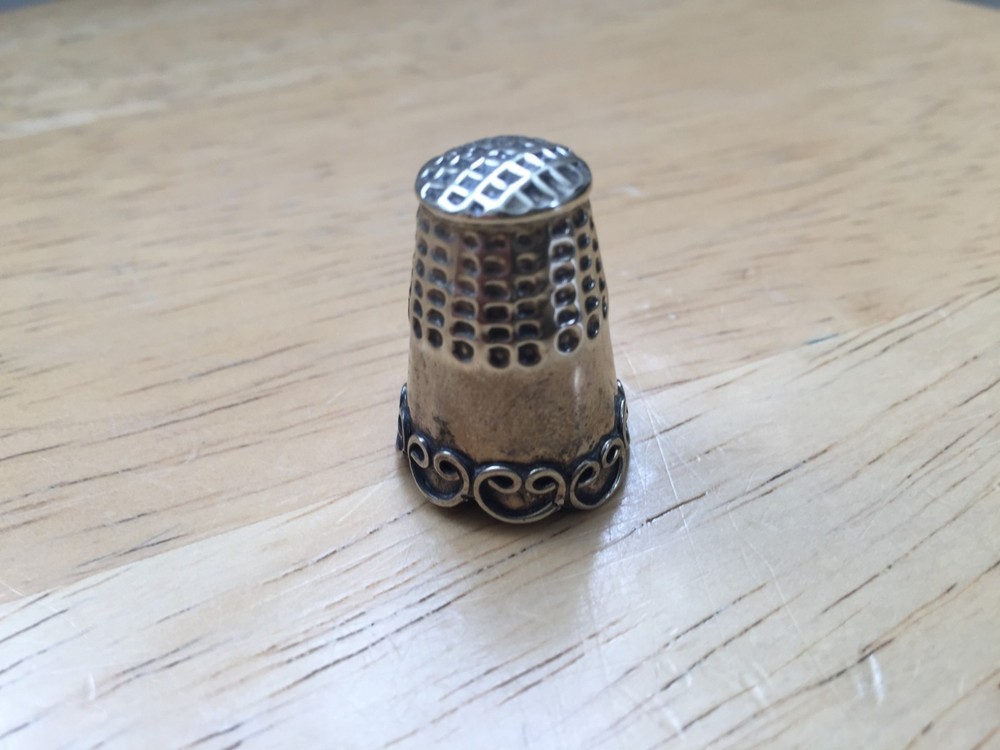 Vintage Sterling Silver Thimble Mexico