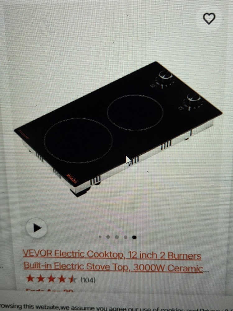 vevor stove top 2 burner