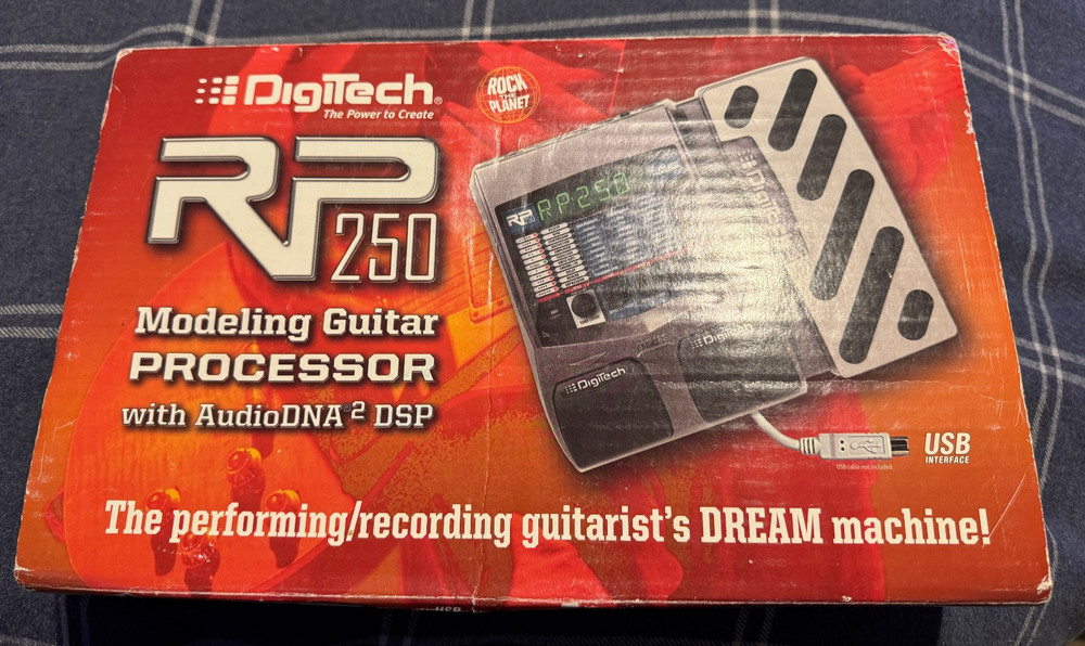Digitech RP250V Modeling Guitar Processor Tested  & Working