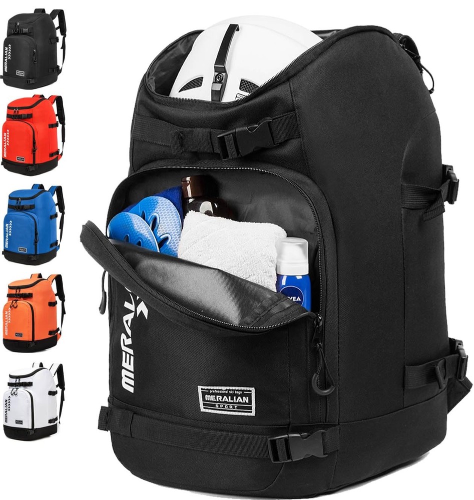 Ski Boot Bag - 50L Ski Boot Travel Backpack Waterproof Snowboard Boot Backpac...
