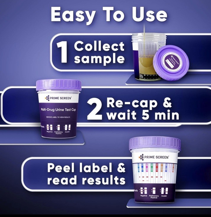 [5 Pack] 14 Panel Urine Drug Test Cup - Instant Testing 99% Accurate Testing