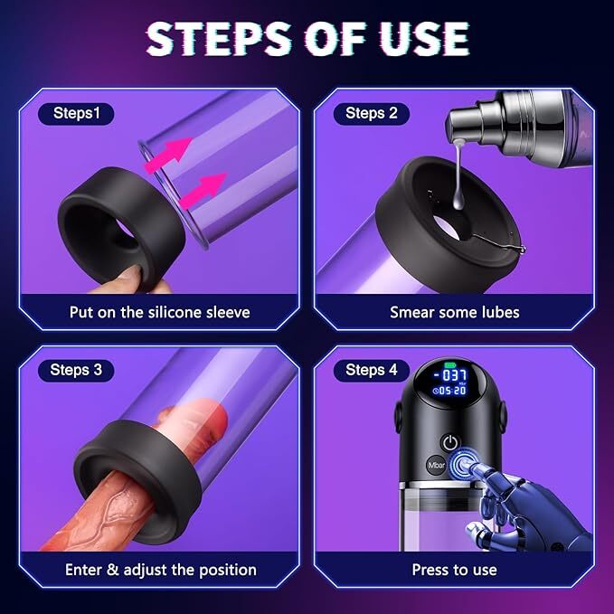 Automatic Extender Men Powerful Suction Penis Vacuum Pump Extension Enlargement
