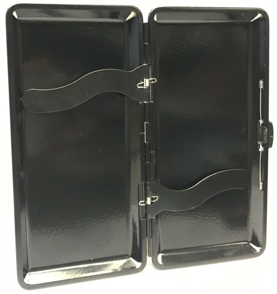 Eclipse Abstract Print Crushproof Metal Cigarette Case w/ Mirror, 120s, 3103M2