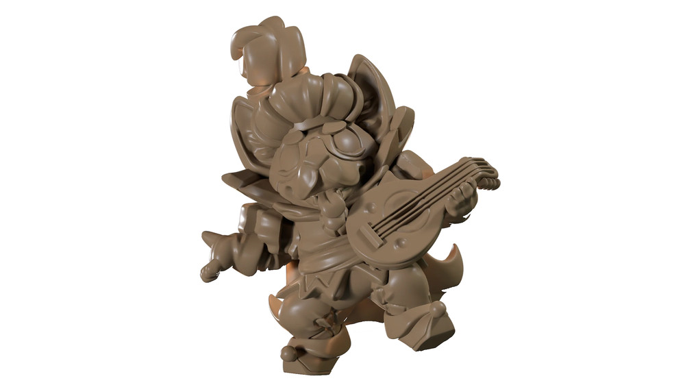 Capsule Chibi - Corgi Bard