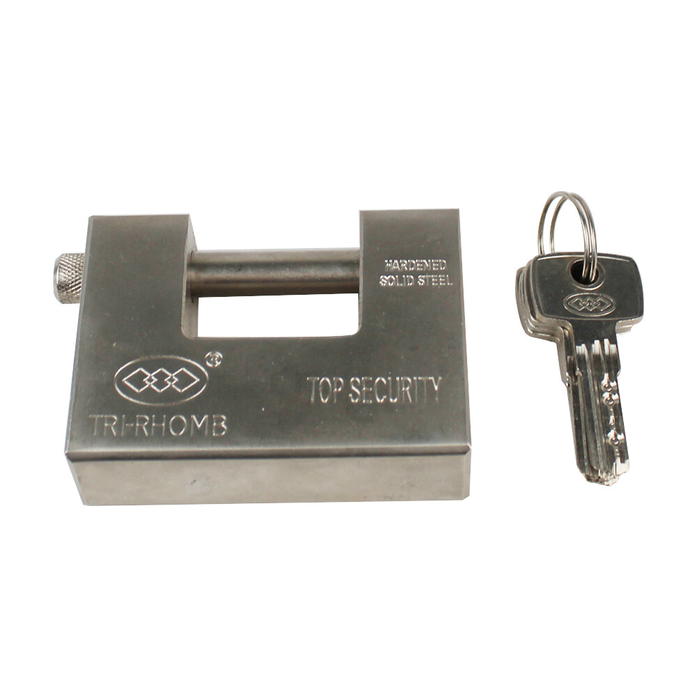 Heavy Duty Security Padlock D-Shaped Chain Lock 94mm Shipping Container Garage