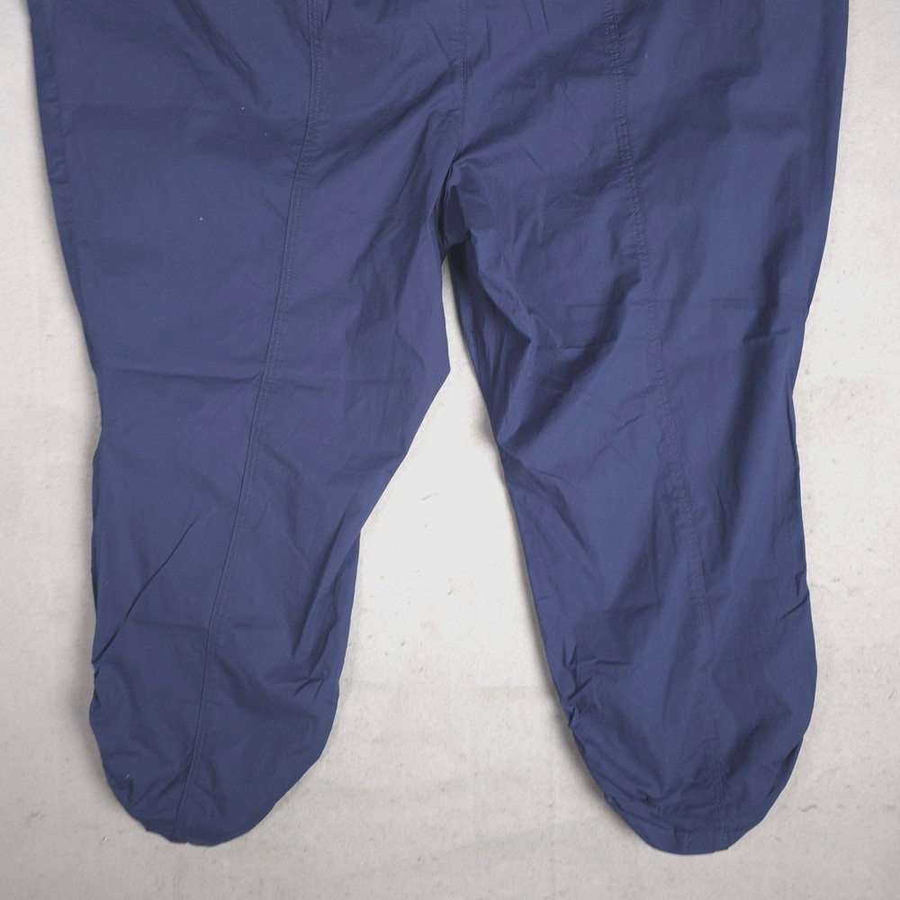 Torrid Plus Size 5X Blue Drawstring Pull On Stretch Crop Pants Mid Rise