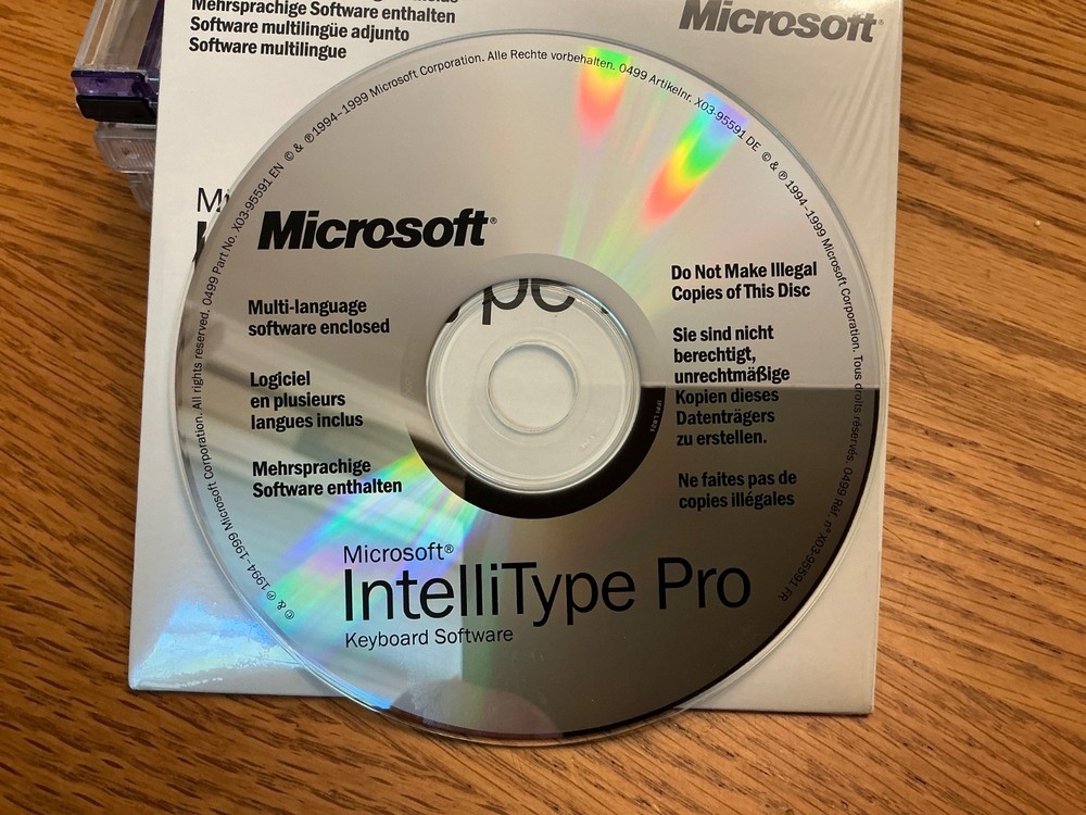 IBM INTELLITYPE PRO KEYBOARD SOFTWARE DISC
