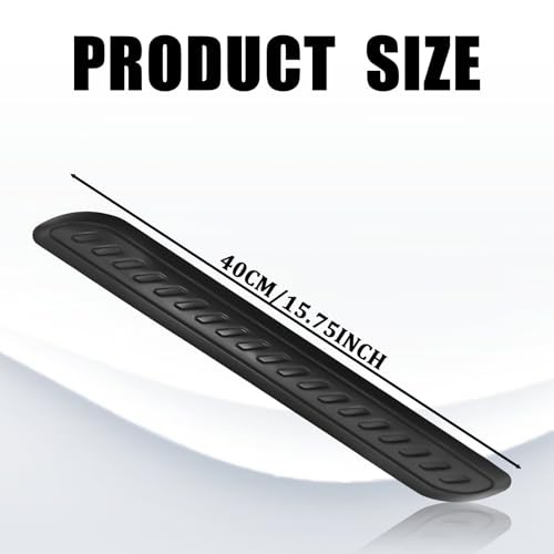 2PCS Car Bumper Protector, Front and Rear Bumper Guard, Universal black