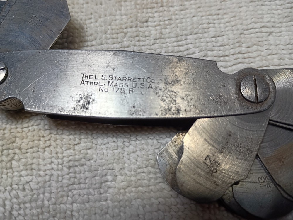 Starrett Radius gage 189B Machinist tool