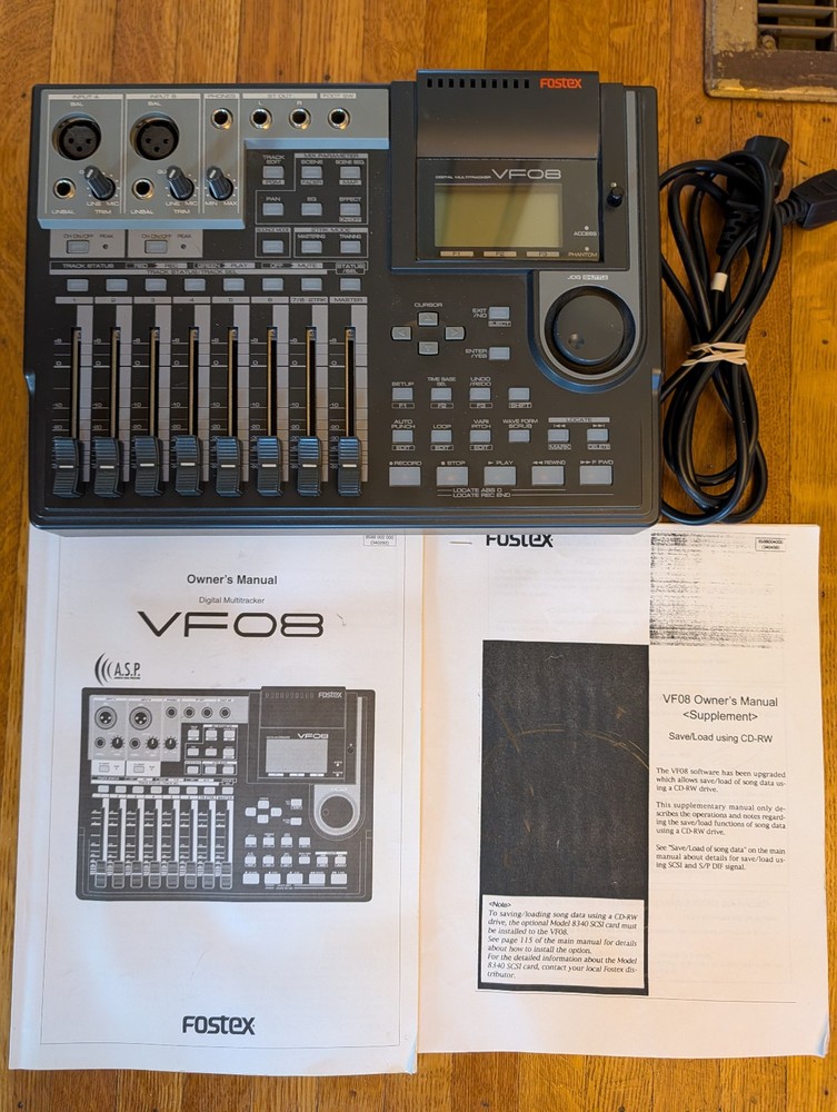 FOSTEX VF08 Digital Multi-Tracker Recorder MTR Black