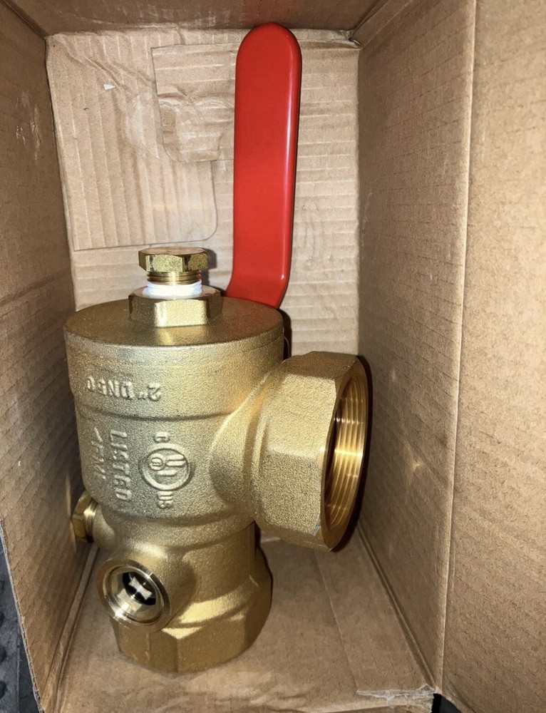 1-1/2” TEST AND DRAIN VALVE, Angle, Brass