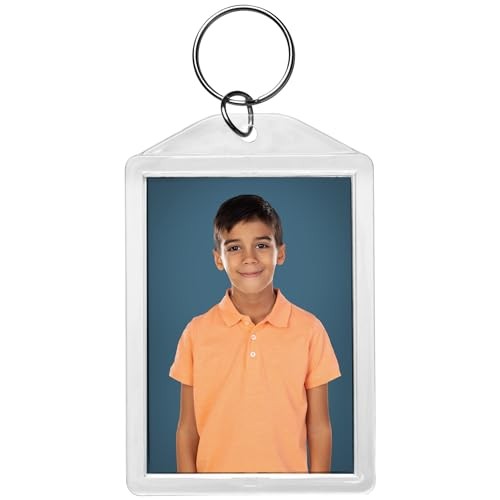 2" x 2.87" Clear Acrylic Photo Keychains 5